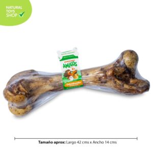 Hueso deshidratado natural de res grande calambombo para perros, juguete natural para perros, hueso de res para perros, juguete para perros