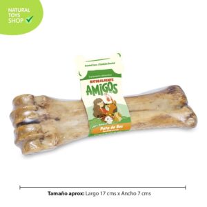 Hueso natural y deshidratado pata de res, premios para perros, juguete para perros mascotas