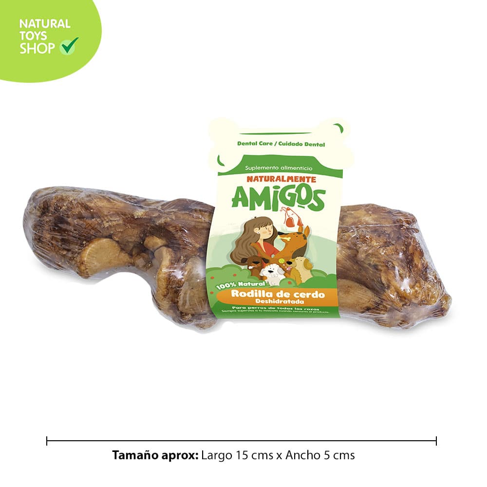 Hueso_rodilla_cerdo_natural_deshidratado_amigos_perros_mascotas_a Hueso natural y deshidratado rodilla de cerdo premios para perros