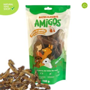 alitas de pollo deshidratadas snacks premios naturales, orgánicos y saludables para perros