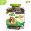 bofe de cerdo deshidratadas snacks premios naturales, orgánicos y saludables para perros y gatos