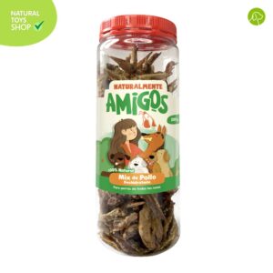 Mix de pollo deshidratadas snacks premios naturales, orgánicos y saludables para perros