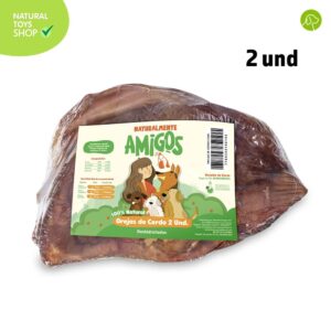 Orejas de cerdo deshidratadas juguete natural para mascotas, snacks premios naturales, orgánicos y saludables para perros