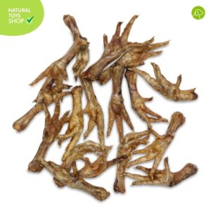 patas de pollo deshidratadas snacks premios naturales, orgánicos y saludables para perros