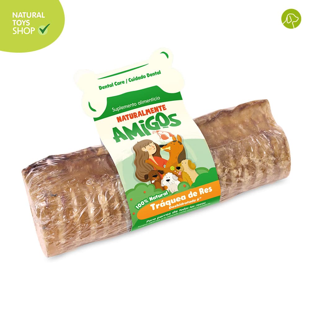 Snacks_traquea_res_mediana_deshidratados_organico_amigos_naturales_perros_gatos_mascotas_A Traquea de res deshidratadas juguete natural para mascotas, snacks premios naturales, orgánicos y saludables para perros